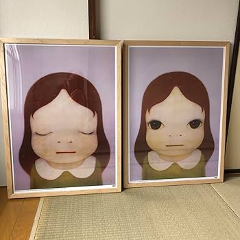 Amazon.co.jp: 奈良美智 ポスター Cosmic Girl 2枚組 : 奈良美智